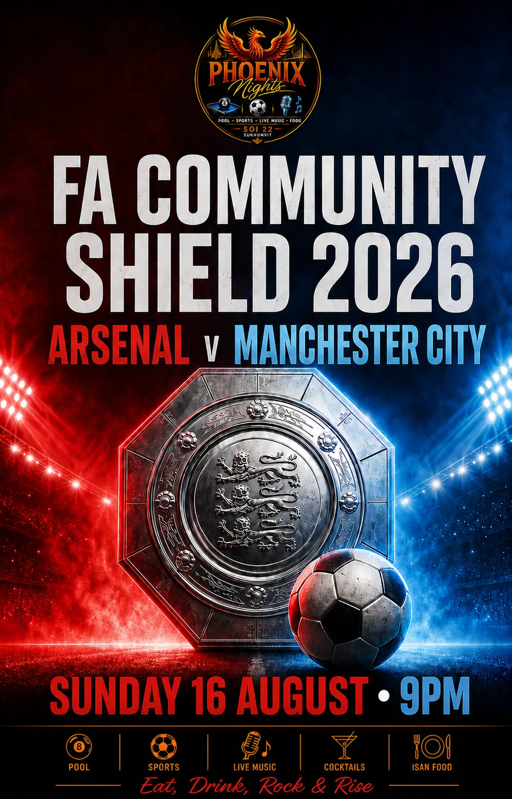 FA Community Shield 2026 event poster