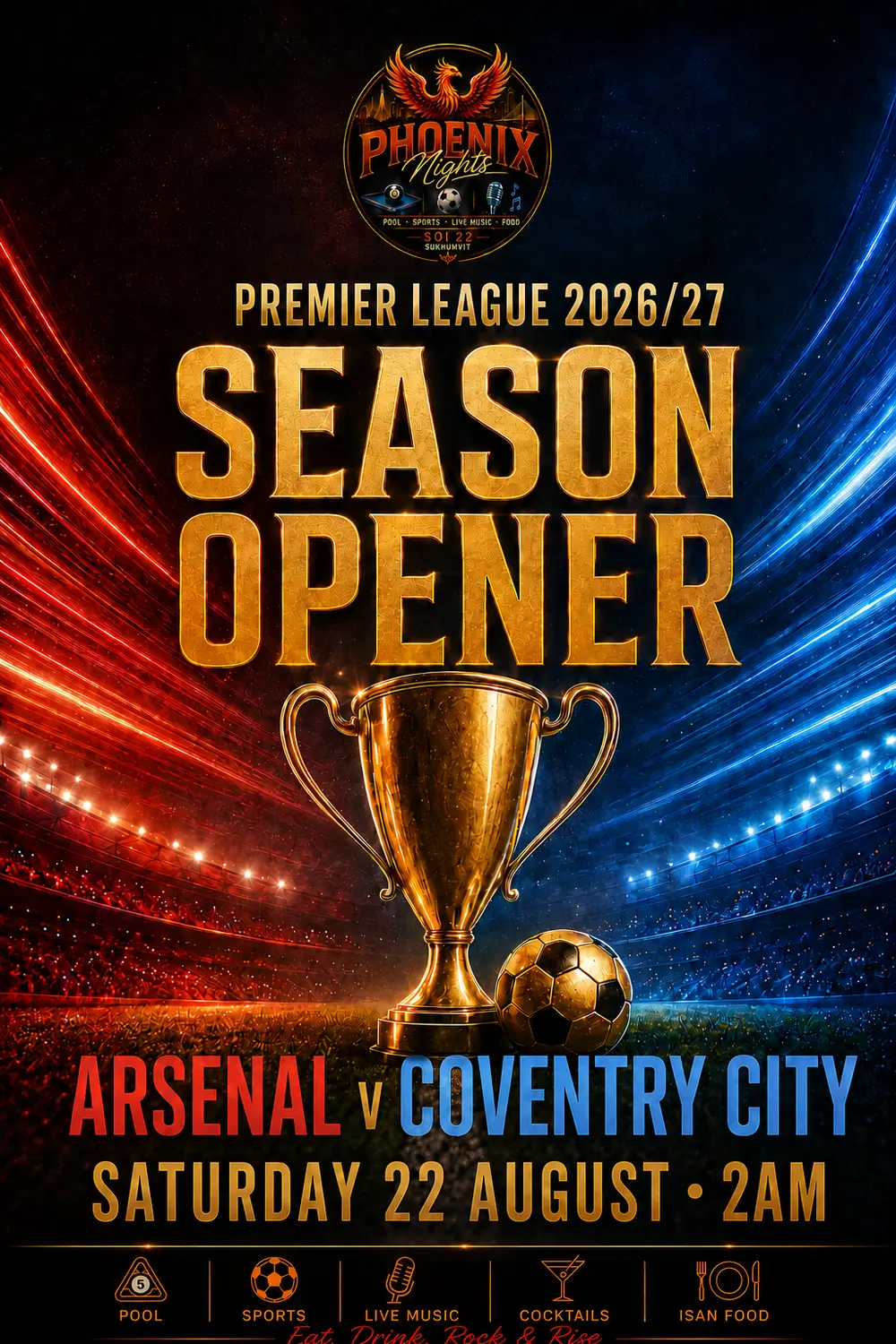 Premier League 2026/2027 season opener event poster