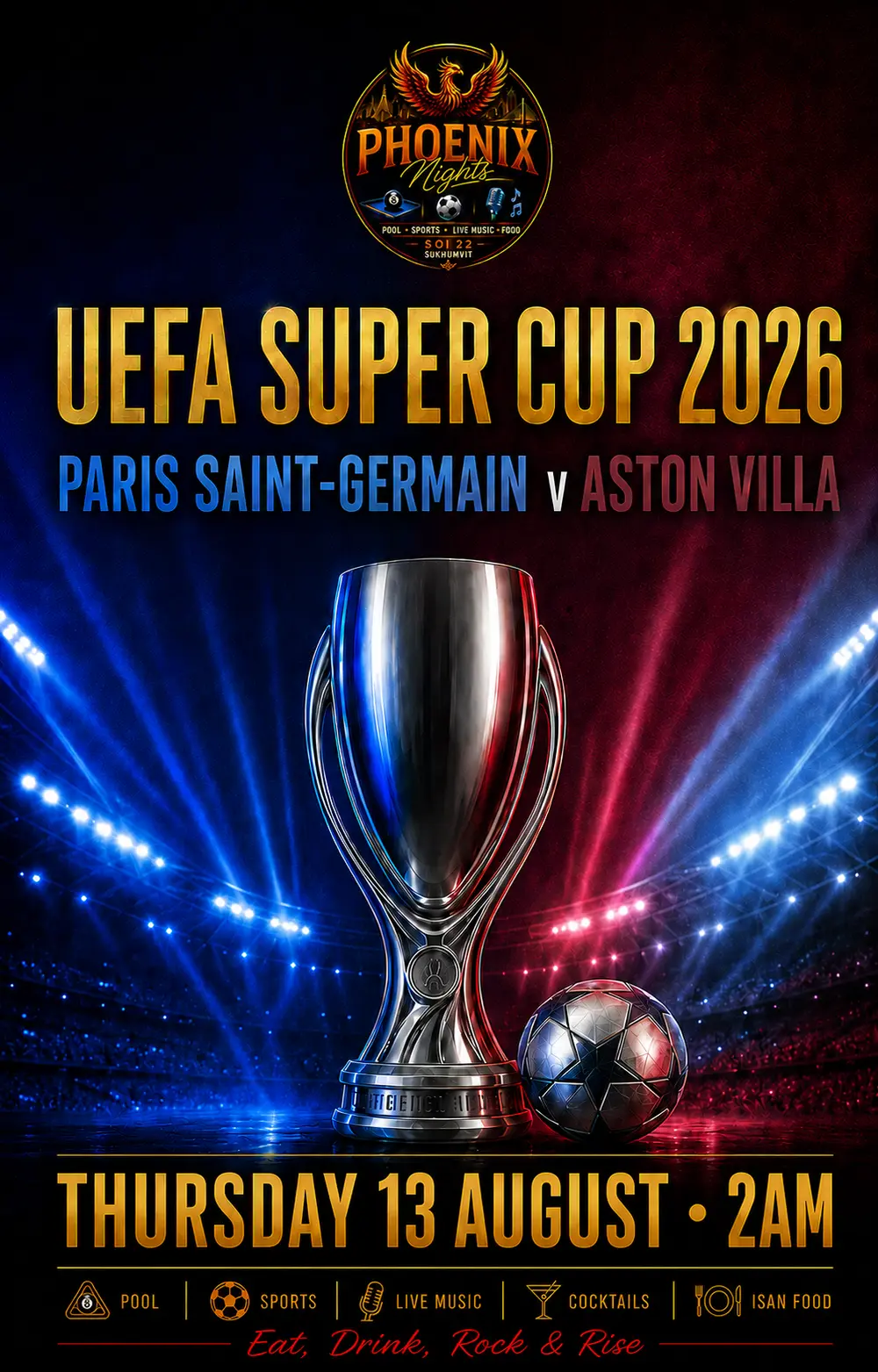 UEFA Super Cup 2026 event poster